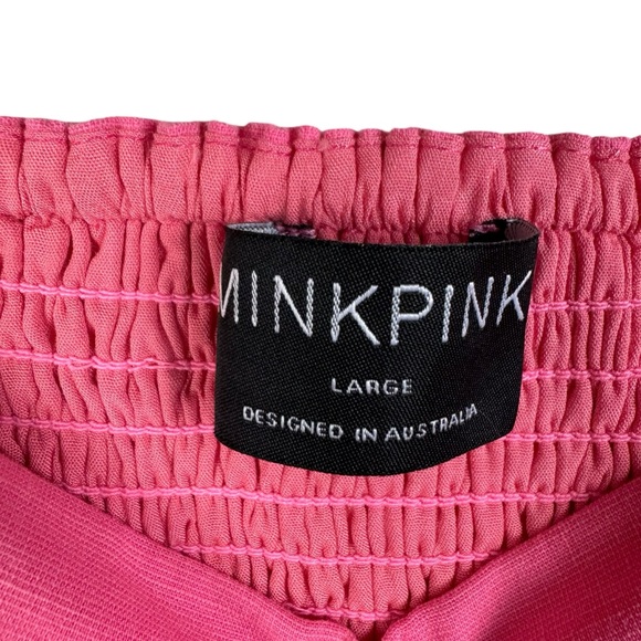 Minkpink Kalani Mini Dress Pink Size Large - Picture 10 of 10